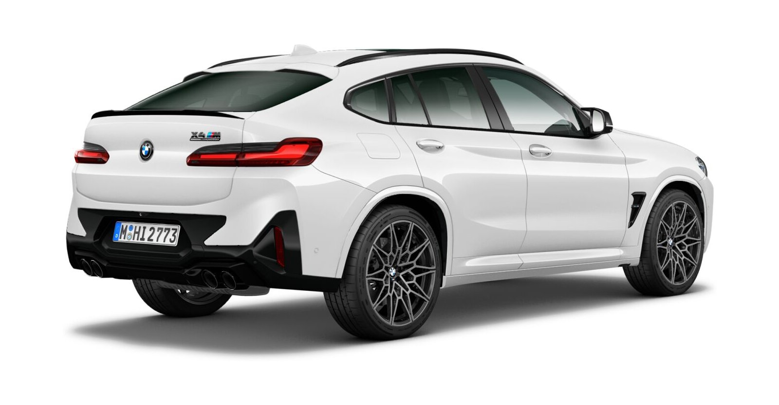 BMW BMW M in Weiß von hinten BMW BMW M in Weiß von hinten