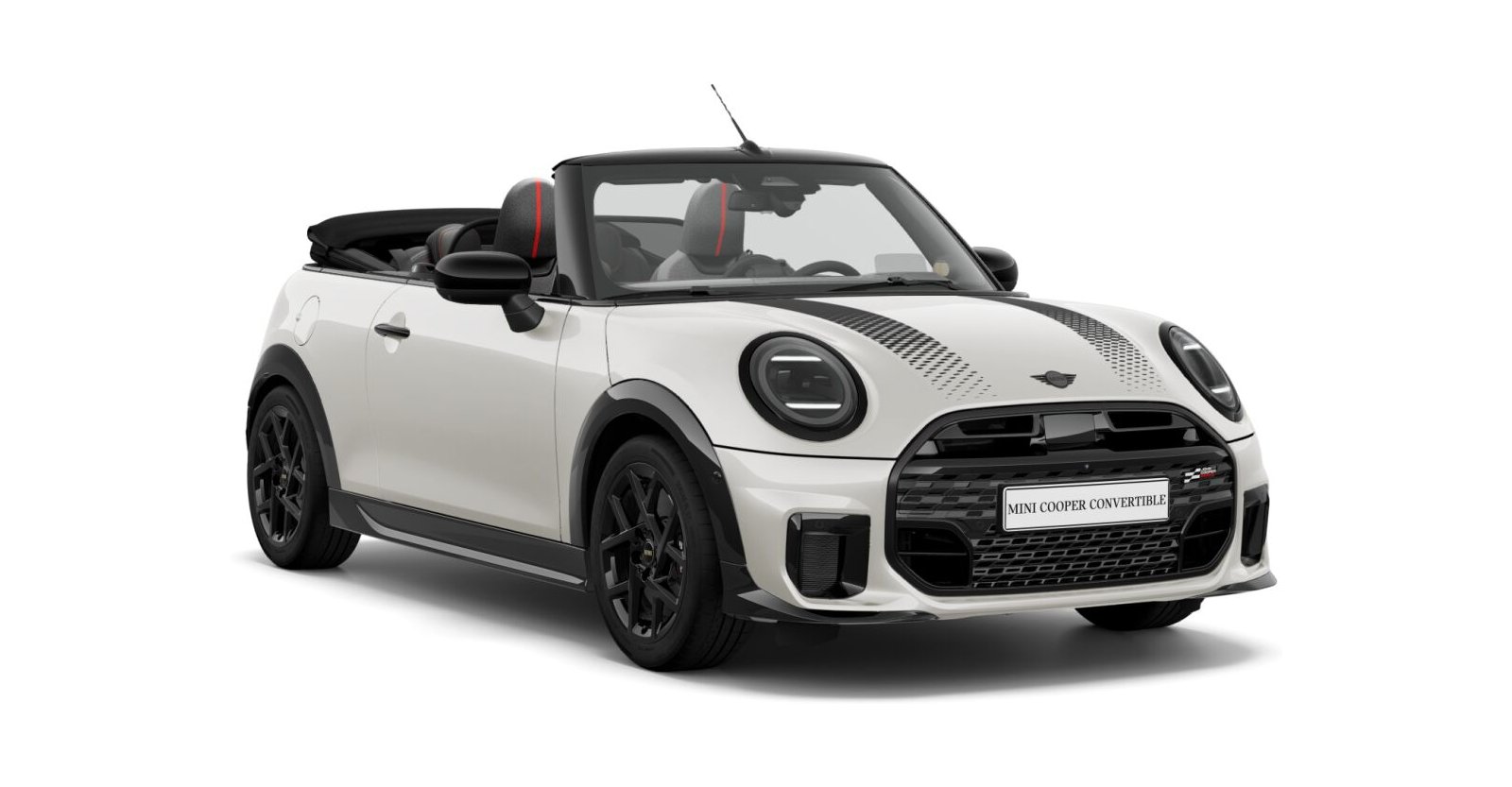 MINI Cooper S Cabrio in Weiß von vorne