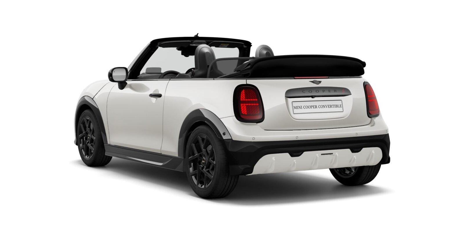 MINI MINI Cabrio in Weiß von hinten MINI MINI Cabrio in Weiß von hinten