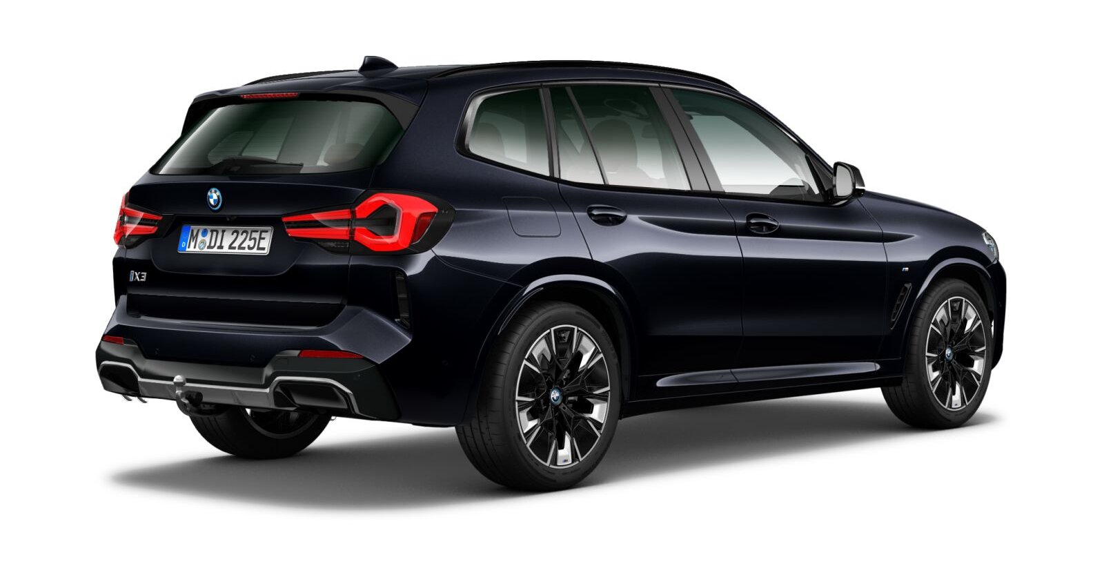 BMW BMW I in Schwarz von hinten BMW BMW I in Schwarz von hinten