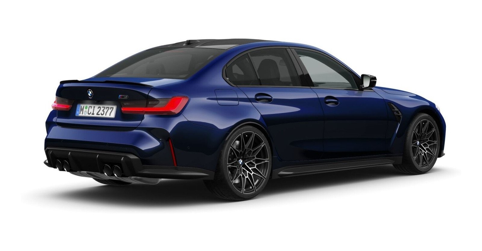 BMW BMW M in Blau von hinten BMW BMW M in Blau von hinten
