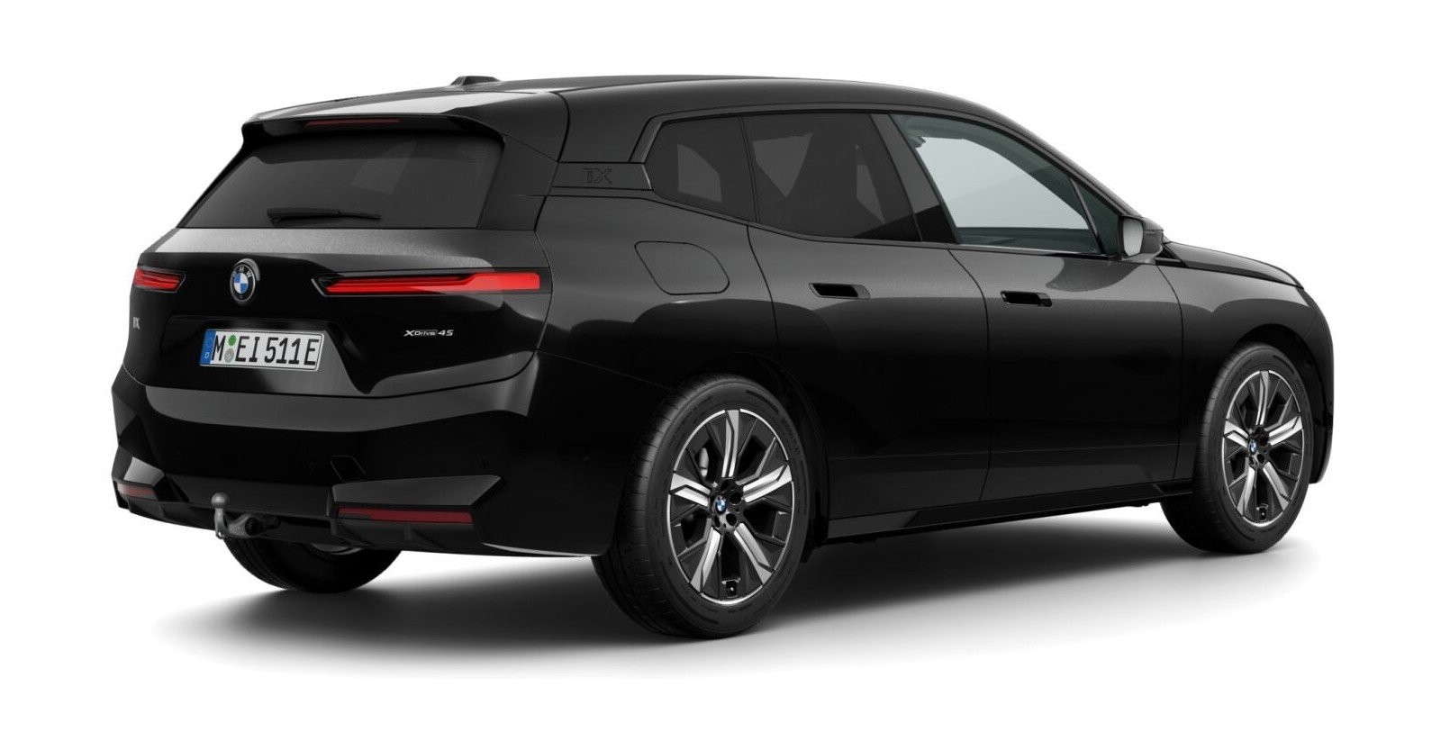 BMW BMW I in Schwarz von hinten