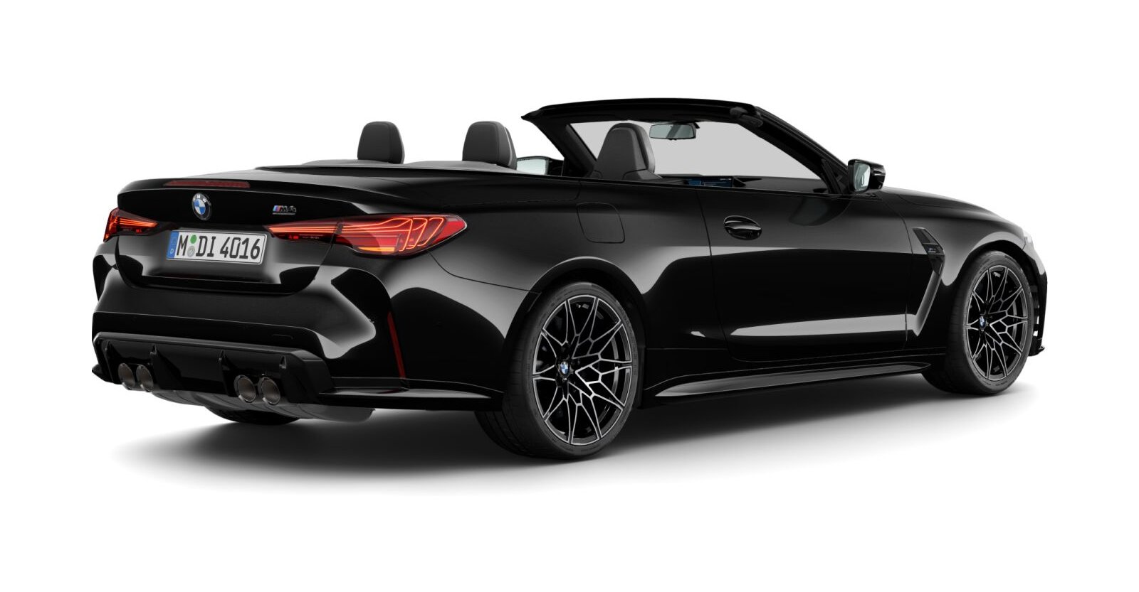 BMW BMW M in Schwarz von hinten