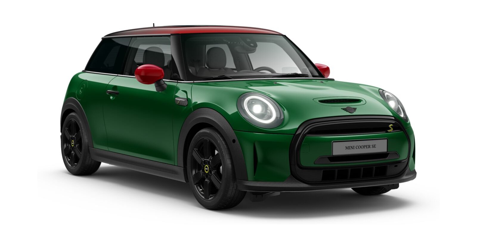 MINI MINI 3-Türer in Grün von vorne MINI MINI 3-Türer in Grün von vorne
