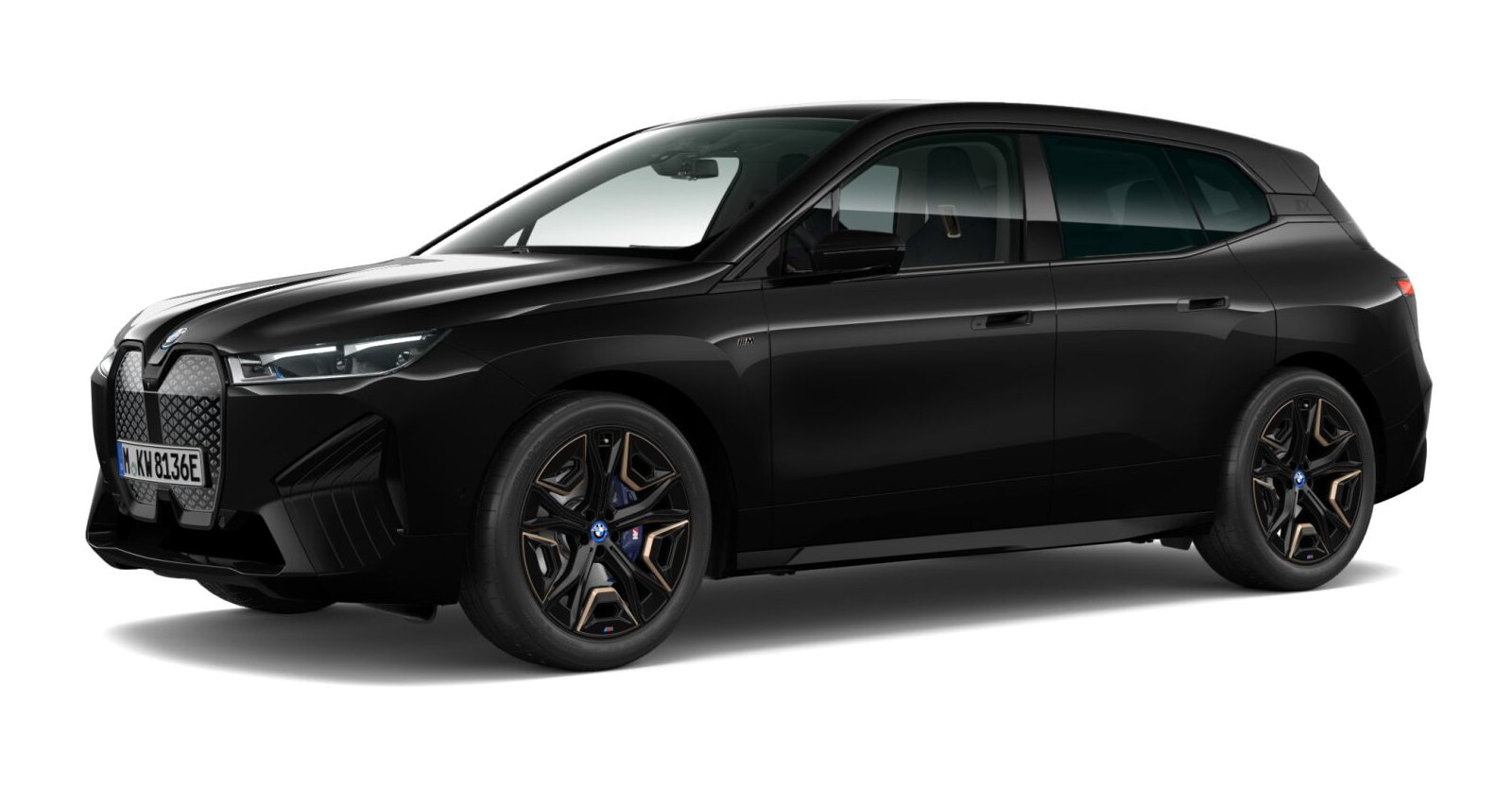 BMW BMW I in Schwarz von vorne BMW BMW I in Schwarz von vorne