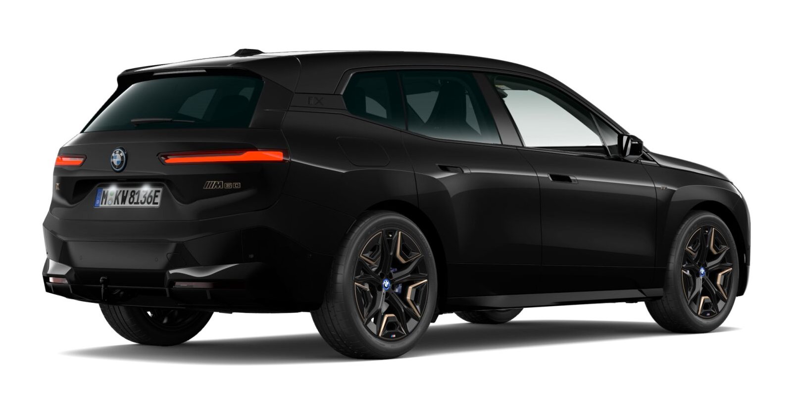 BMW BMW I in Schwarz von hinten BMW BMW I in Schwarz von hinten