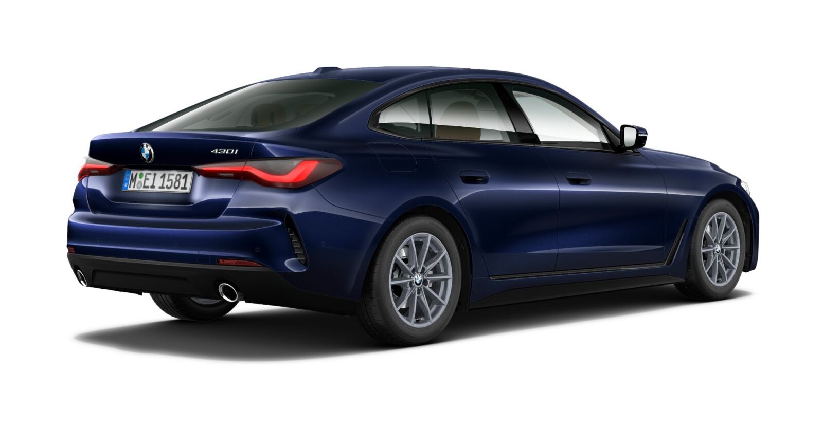 BMW BMW 4er in Blau von hinten BMW BMW 4er in Blau von hinten