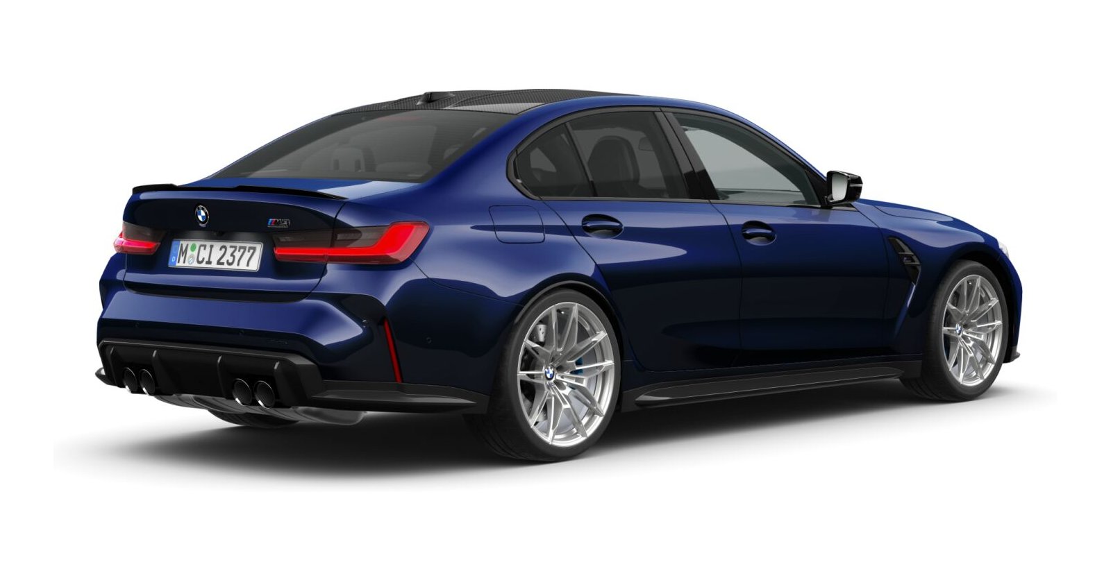 BMW BMW M in Blau von hinten BMW BMW M in Blau von hinten
