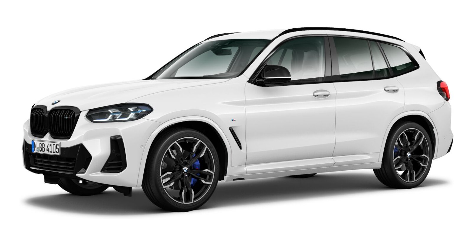 BMW X3 M40d in Weiß von vorne BMW X3 M40d in Weiß von vorne