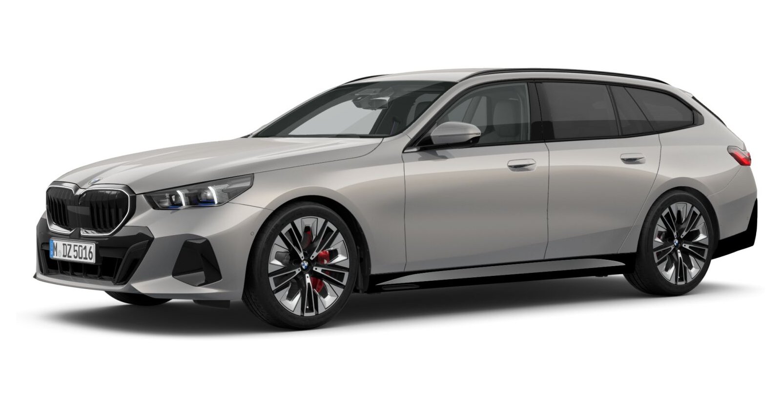 BMW 540d xDrive Touring in Grau von vorne BMW 540d xDrive Touring in Grau von vorne