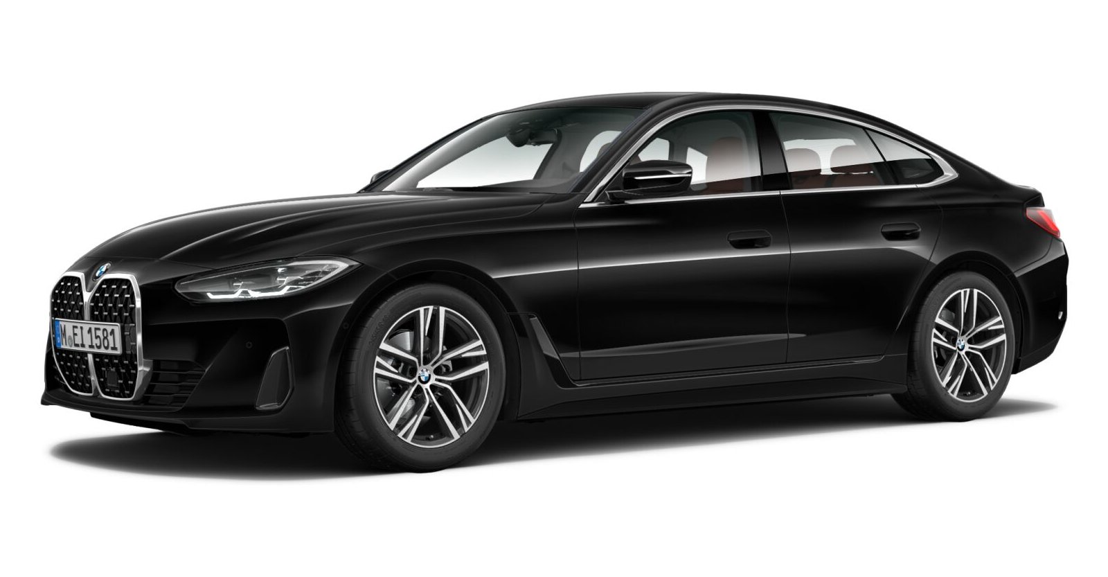 BMW BMW 4er in Schwarz von vorne BMW BMW 4er in Schwarz von vorne