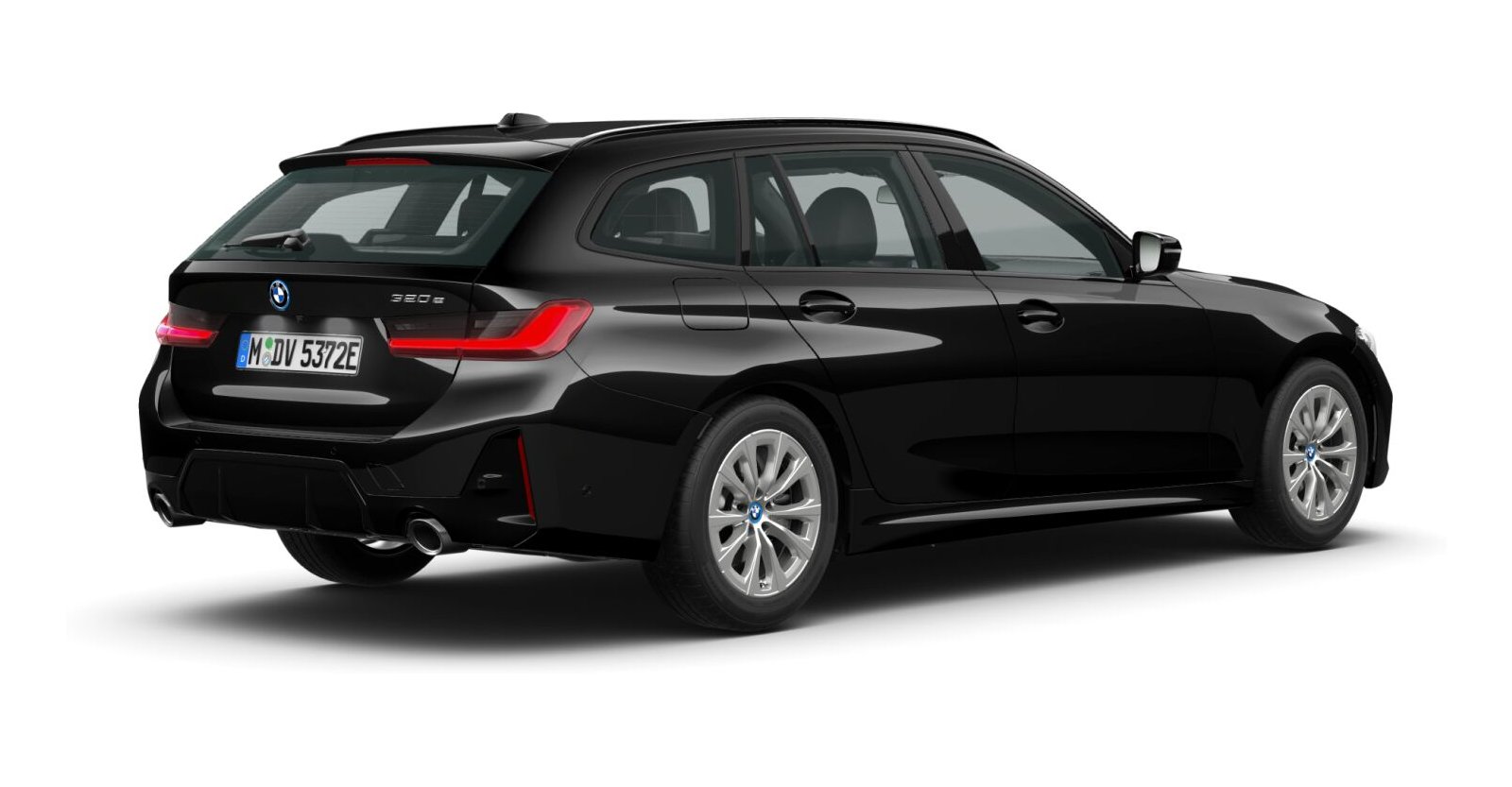 BMW BMW 3er in Schwarz von hinten BMW BMW 3er in Schwarz von hinten