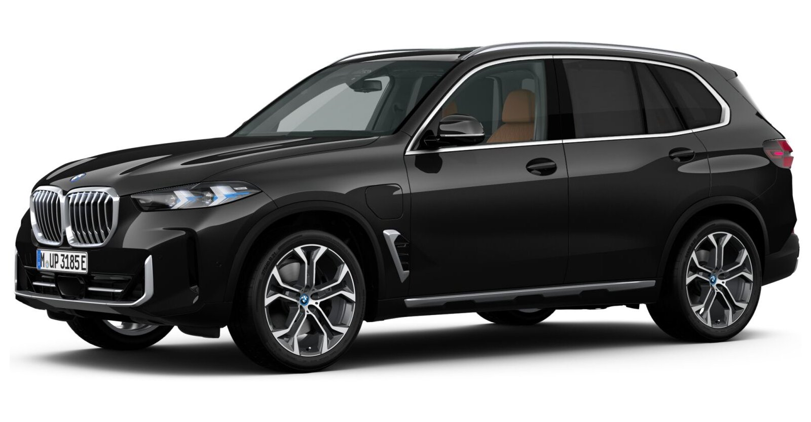 BMW X5 xDrive50e in Schwarz von vorne BMW X5 xDrive50e in Schwarz von vorne