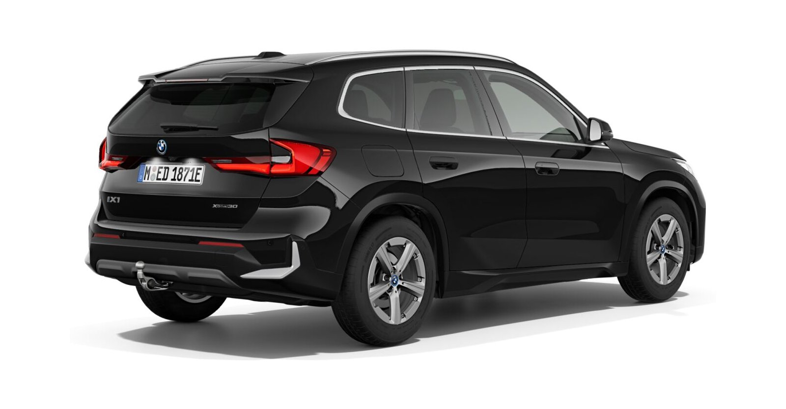 BMW BMW I in Schwarz von hinten BMW BMW I in Schwarz von hinten