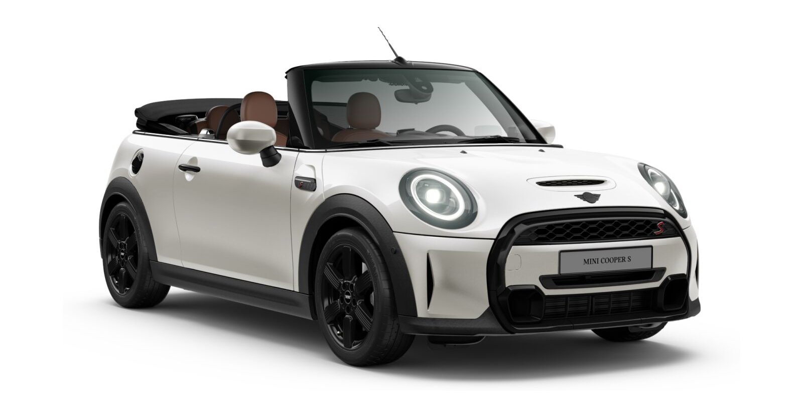 MINI MINI Cabrio in Weiß von vorne MINI MINI Cabrio in Weiß von vorne
