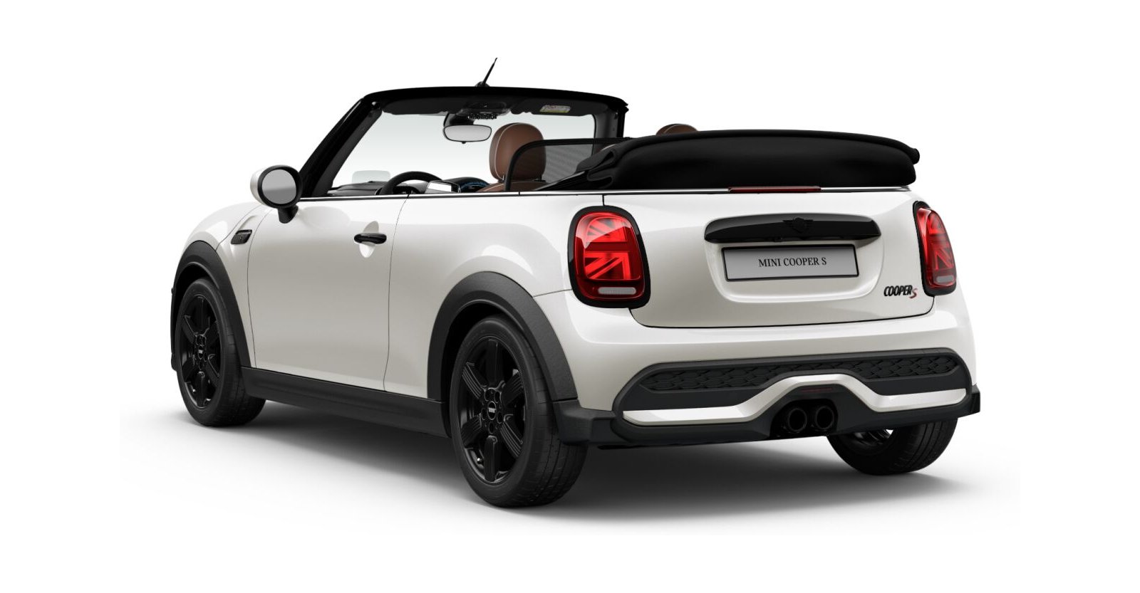 MINI MINI Cabrio in Weiß von hinten MINI MINI Cabrio in Weiß von hinten
