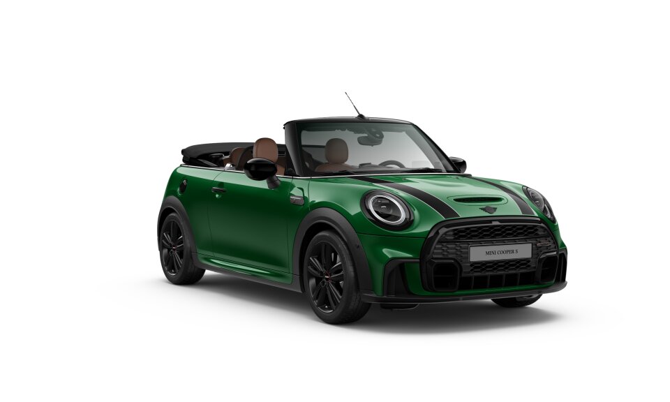 MINI MINI Cabrio in Grün von vorne MINI MINI Cabrio in Grün von vorne