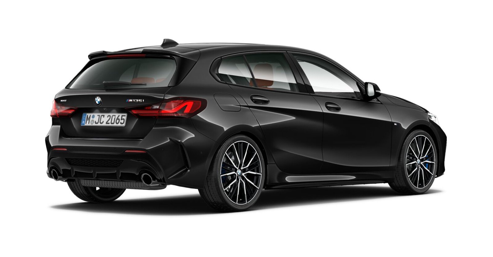 BMW BMW 1er in Schwarz von hinten BMW BMW 1er in Schwarz von hinten