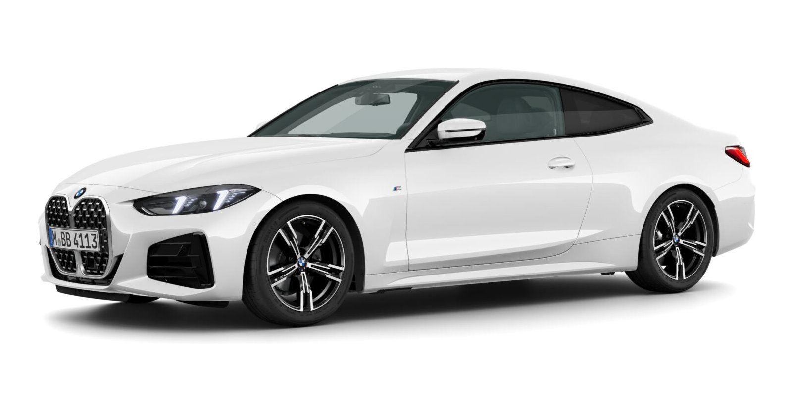BMW 420d xDrive Coupé in Weiß von vorne BMW 420d xDrive Coupé in Weiß von vorne