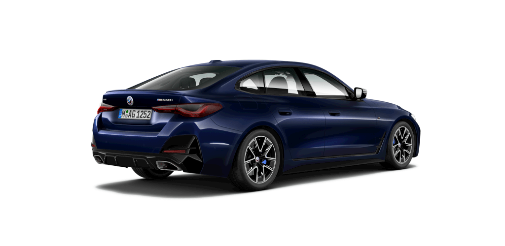 BMW BMW 4er in Blau von hinten BMW BMW 4er in Blau von hinten