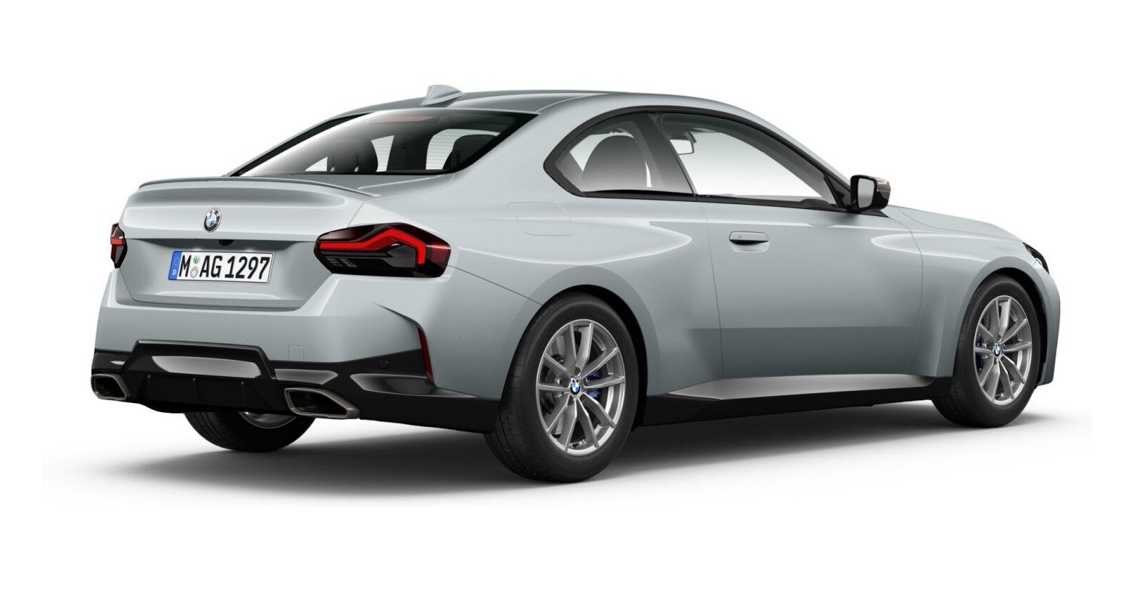 BMW BMW 2er in Grau von hinten