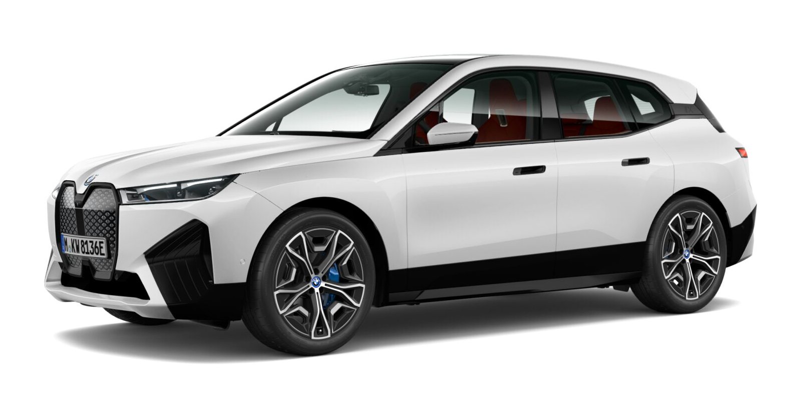 BMW BMW I in Weiß von vorne BMW BMW I in Weiß von vorne