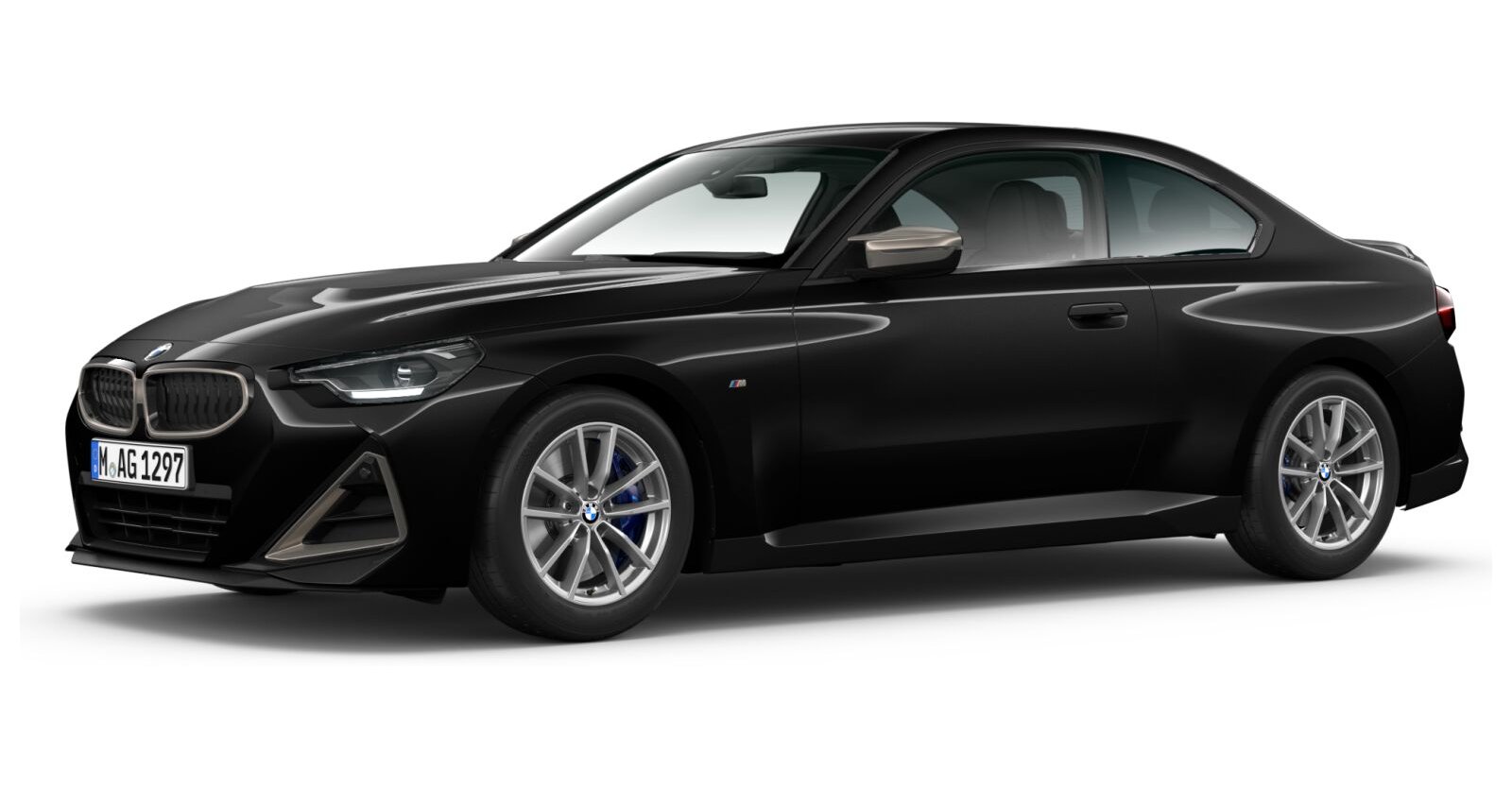 BMW BMW 2er in Schwarz von vorne BMW BMW 2er in Schwarz von vorne