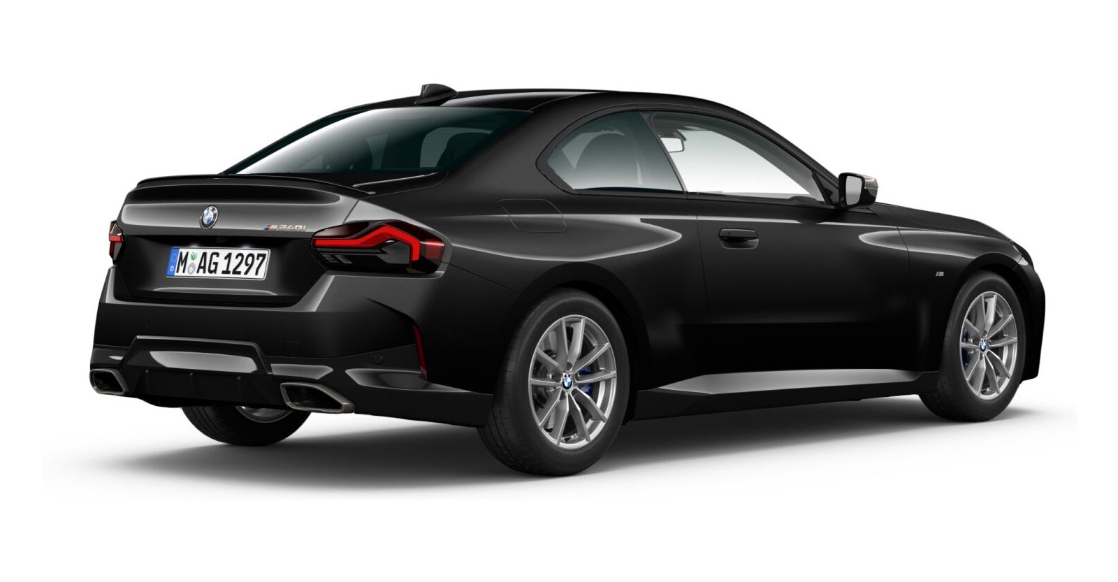 BMW BMW 2er in Schwarz von hinten BMW BMW 2er in Schwarz von hinten