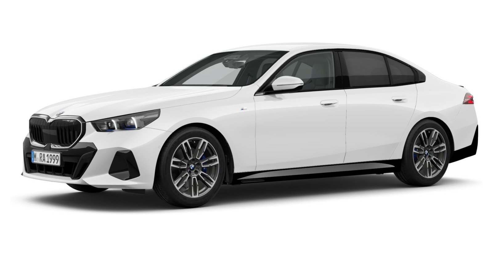 BMW BMW 5er in Weiß von vorne BMW BMW 5er in Weiß von vorne