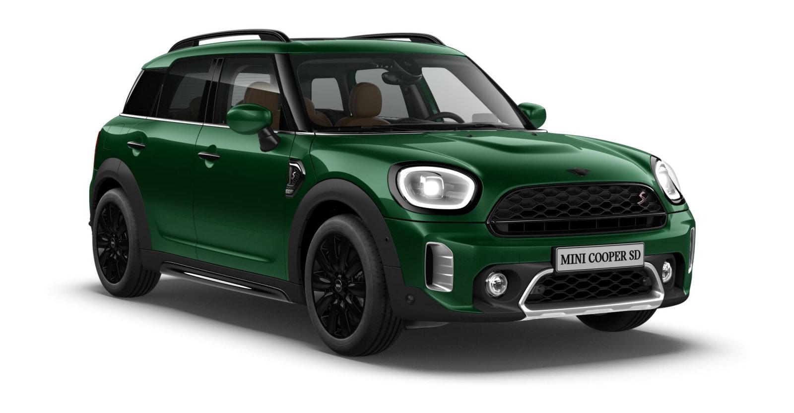 MINI Cooper SD Countryman ALL4 in Grün von vorne MINI Cooper SD Countryman ALL4 in Grün von vorne