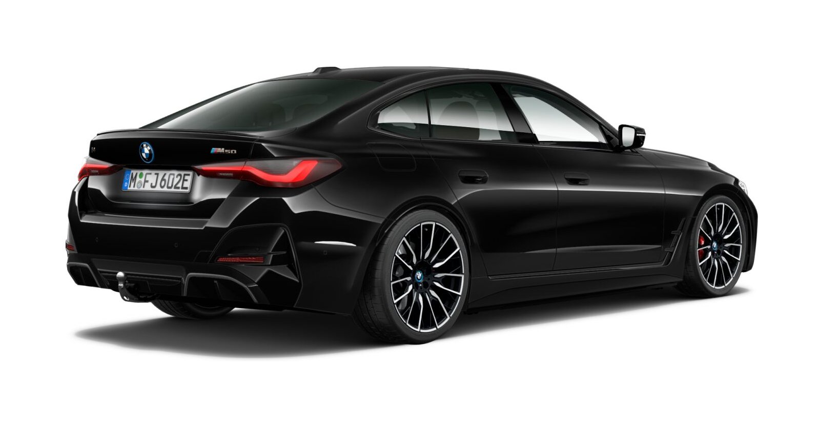 BMW BMW I in Schwarz von hinten BMW BMW I in Schwarz von hinten