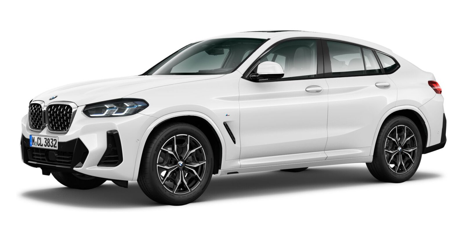 BMW X4 xDrive30d in Weiß von vorne