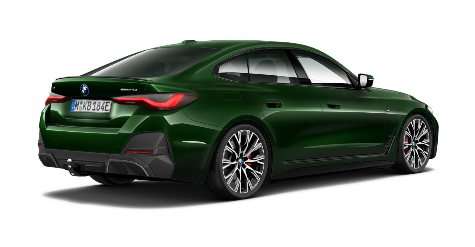 BMW BMW I in Grün von hinten BMW BMW I in Grün von hinten