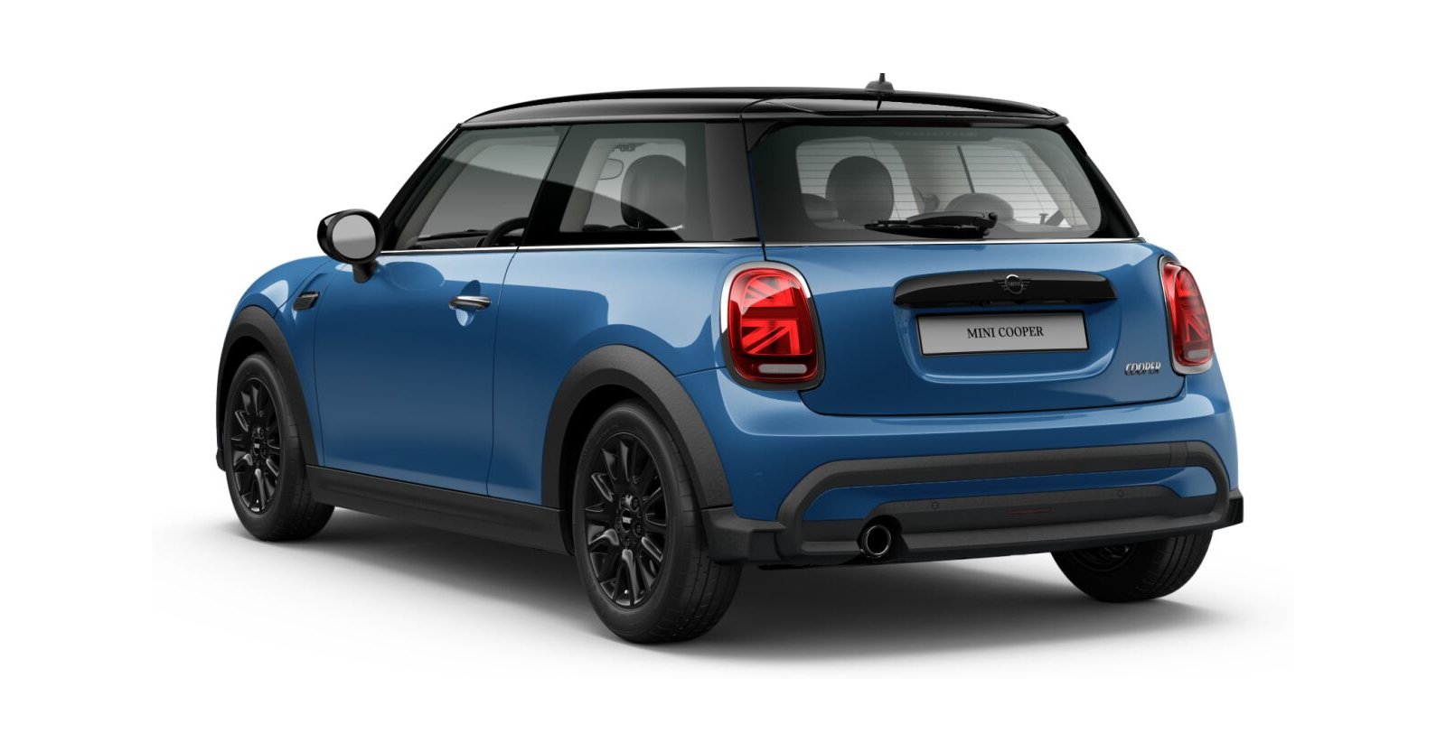 MINI MINI 3-Türer in Blau von hinten MINI MINI 3-Türer in Blau von hinten