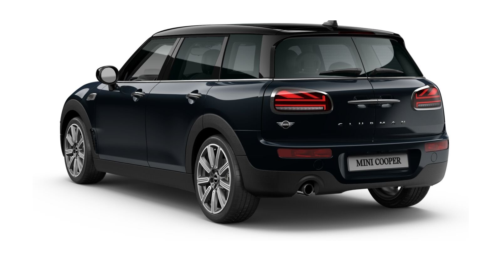 MINI MINI Clubman in Schwarz von hinten