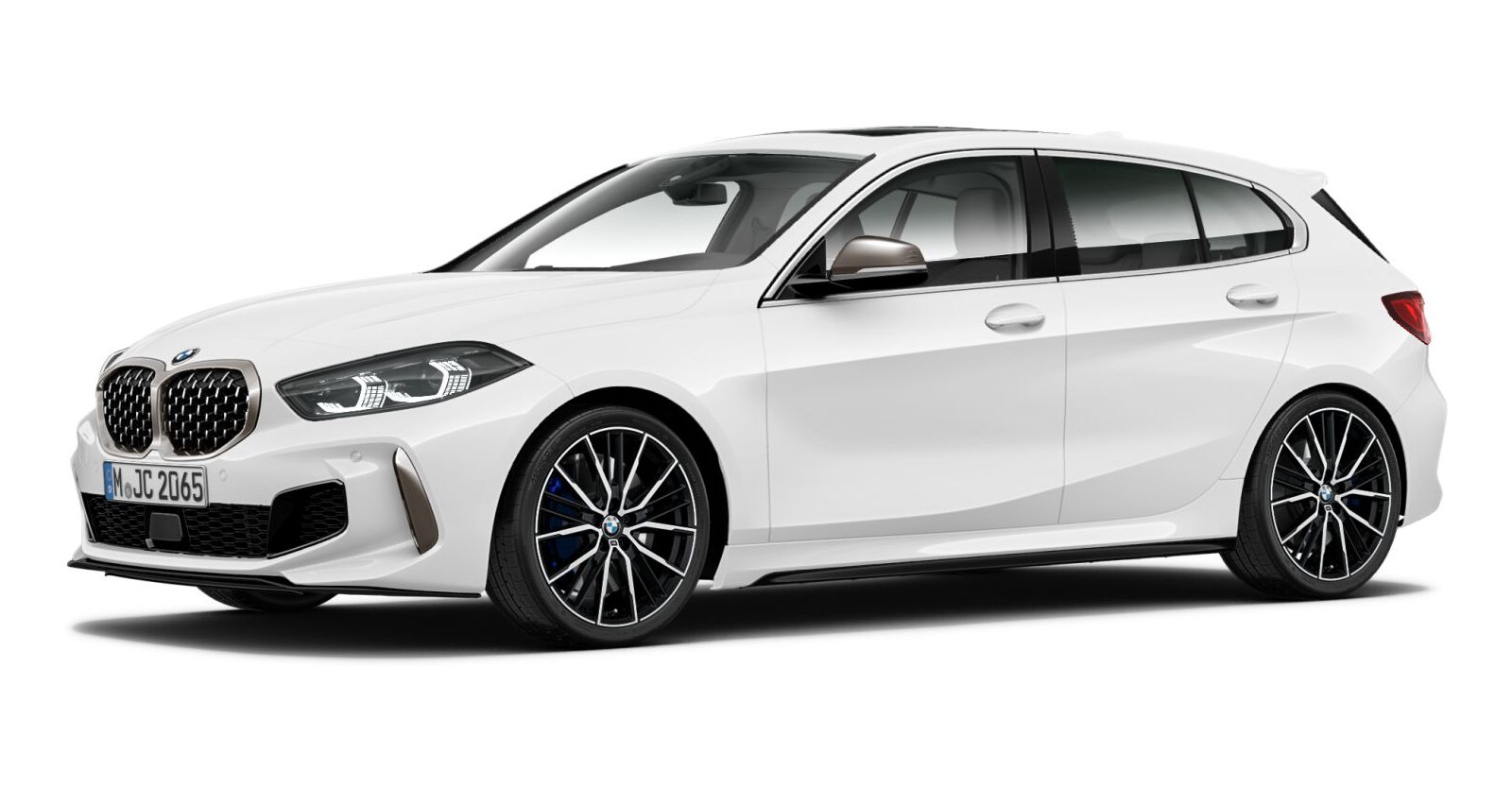 BMW BMW 1er in Weiß von vorne BMW BMW 1er in Weiß von vorne