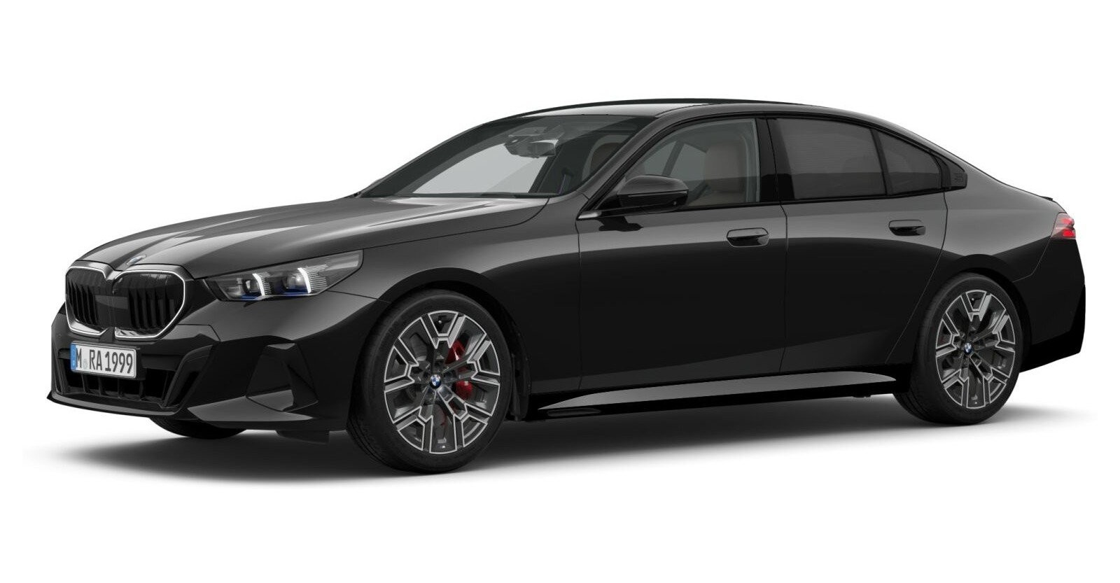 BMW BMW 5er in Schwarz von vorne BMW BMW 5er in Schwarz von vorne