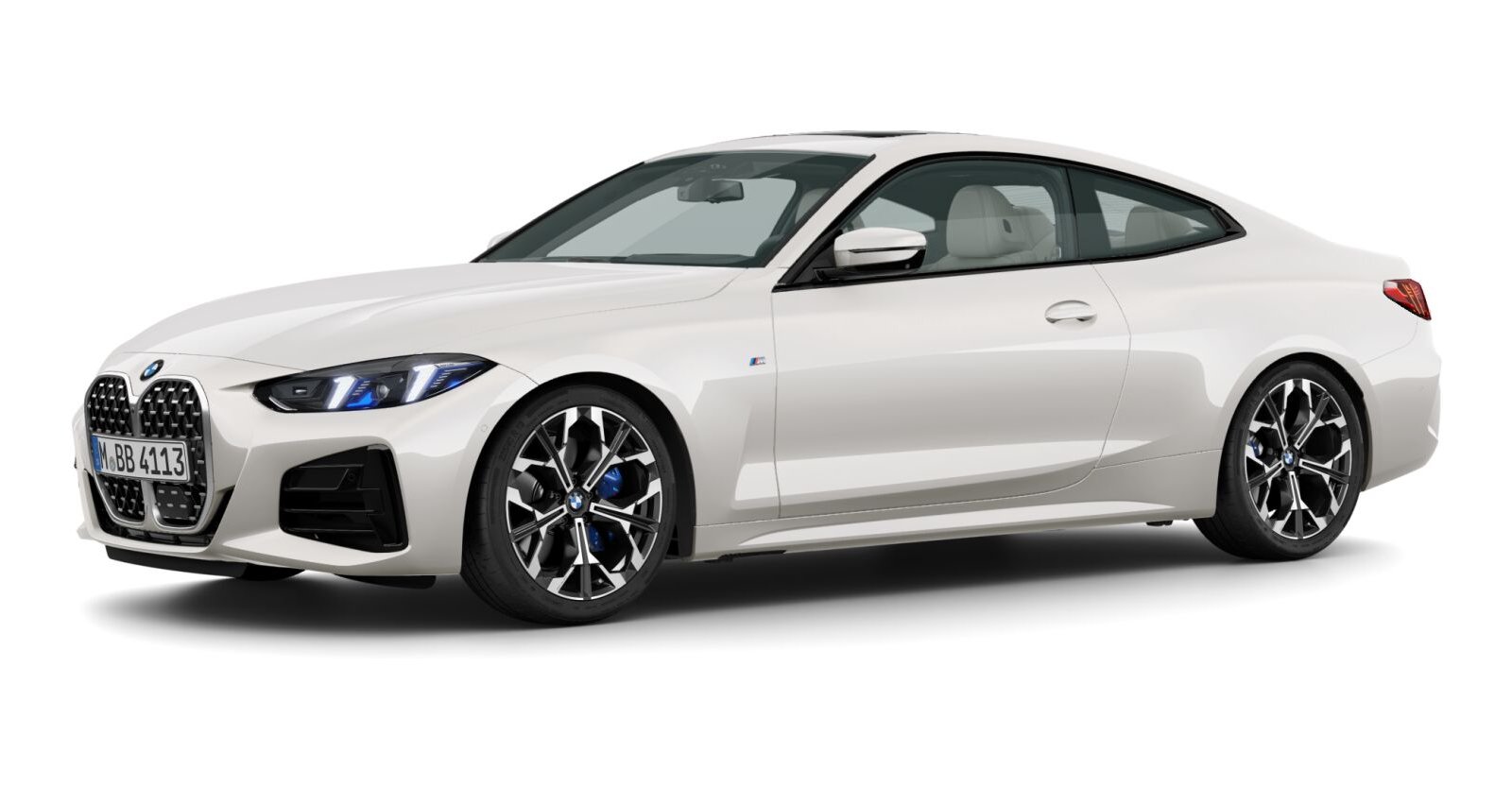 BMW BMW 4er in Weiß von vorne BMW BMW 4er in Weiß von vorne