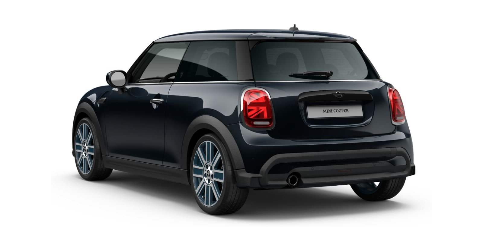 MINI MINI 3-Türer in Schwarz von hinten MINI MINI 3-Türer in Schwarz von hinten