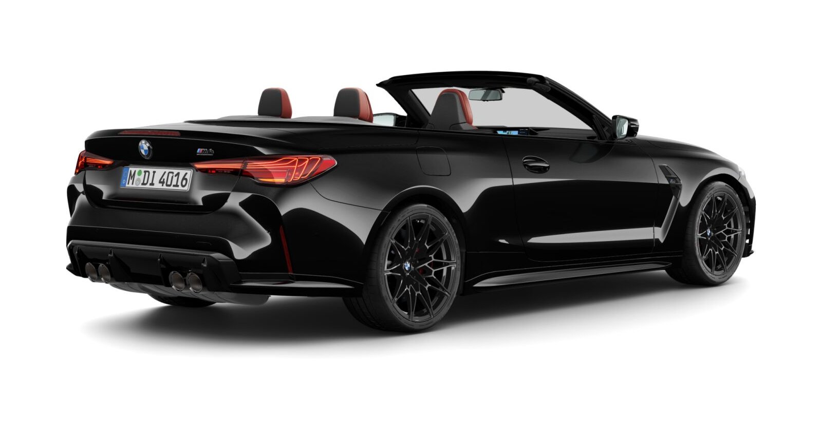 BMW BMW M in Schwarz von hinten