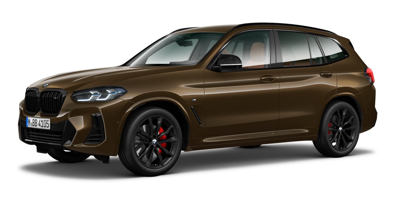 BMW X3 M40i in Braun von vorne BMW X3 M40i in Braun von vorne