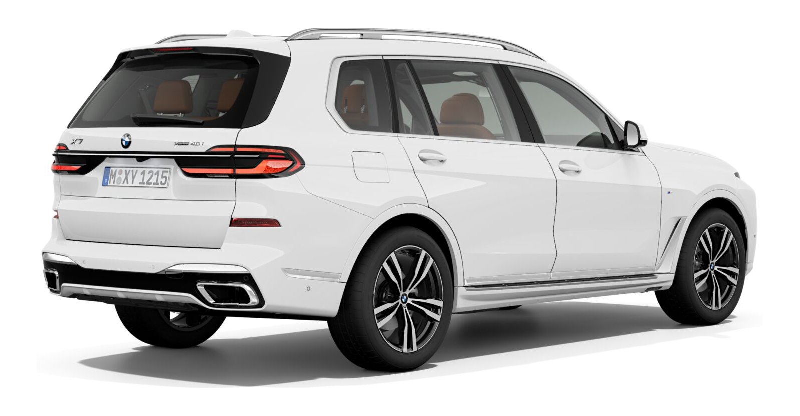 BMW BMW X in Weiß von hinten BMW BMW X in Weiß von hinten