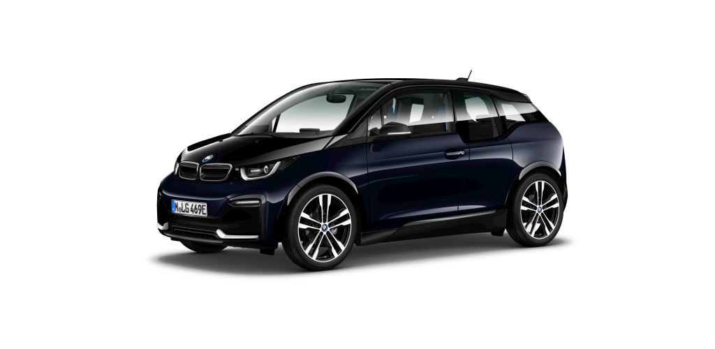 BMW BMW I in Blau von vorne BMW BMW I in Blau von vorne