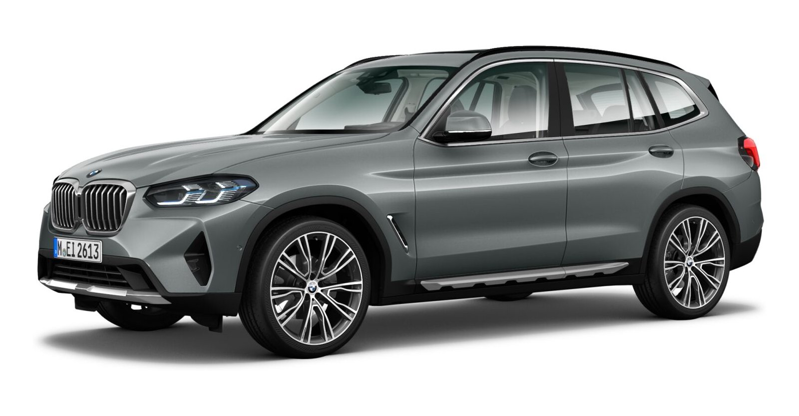BMW X3 xDrive 30i in Grau von vorne BMW X3 xDrive 30i in Grau von vorne