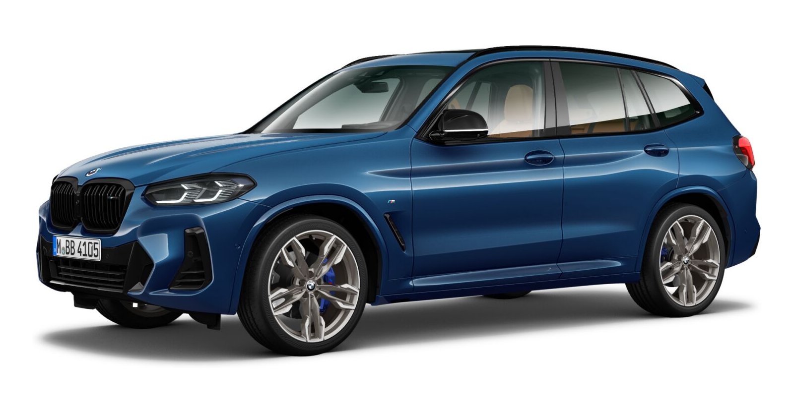BMW BMW X in Blau von vorne BMW BMW X in Blau von vorne