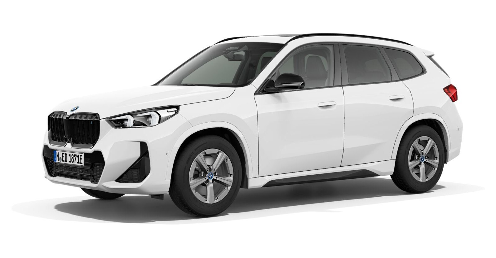 BMW iX1 xDrive30 in Weiß von vorne BMW iX1 xDrive30 in Weiß von vorne