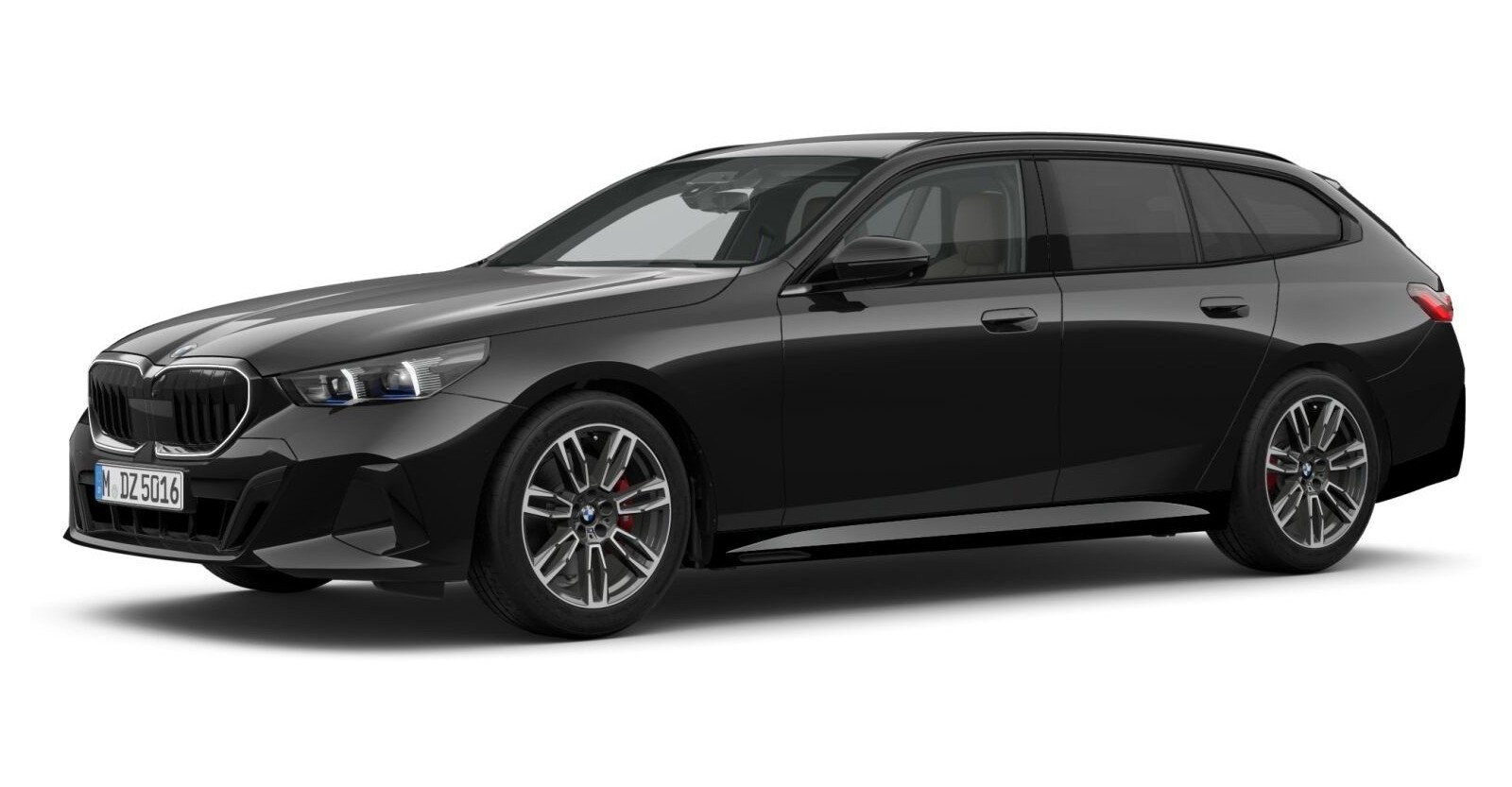 BMW BMW 5er in Schwarz von vorne BMW BMW 5er in Schwarz von vorne