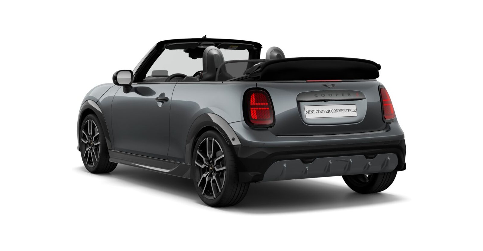MINI MINI Cabrio in Grau von hinten MINI MINI Cabrio in Grau von hinten