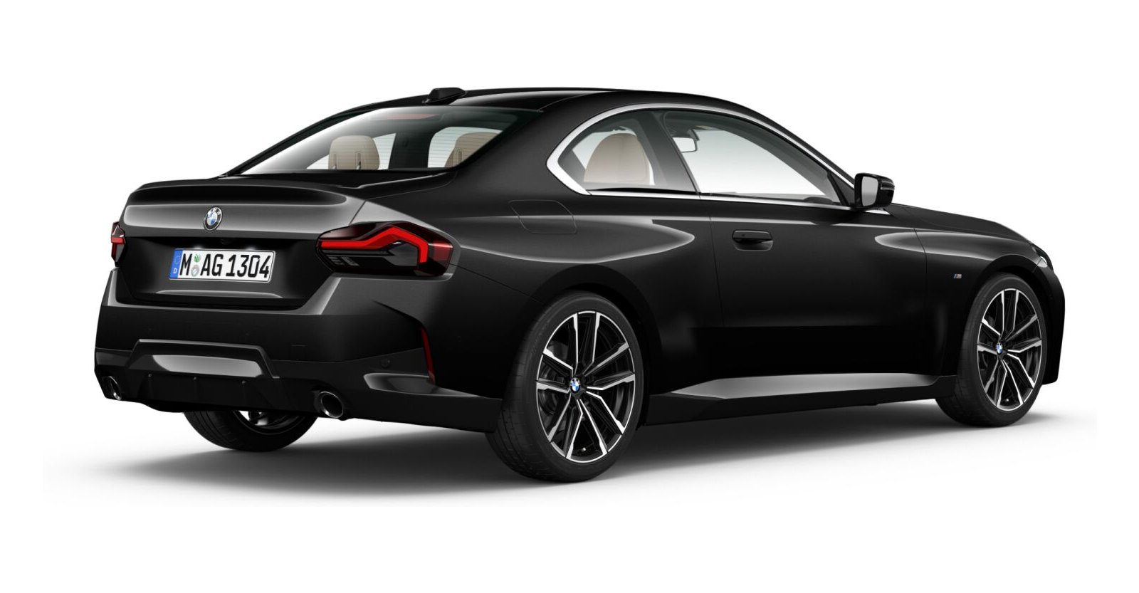 BMW BMW 2er in Schwarz von hinten BMW BMW 2er in Schwarz von hinten