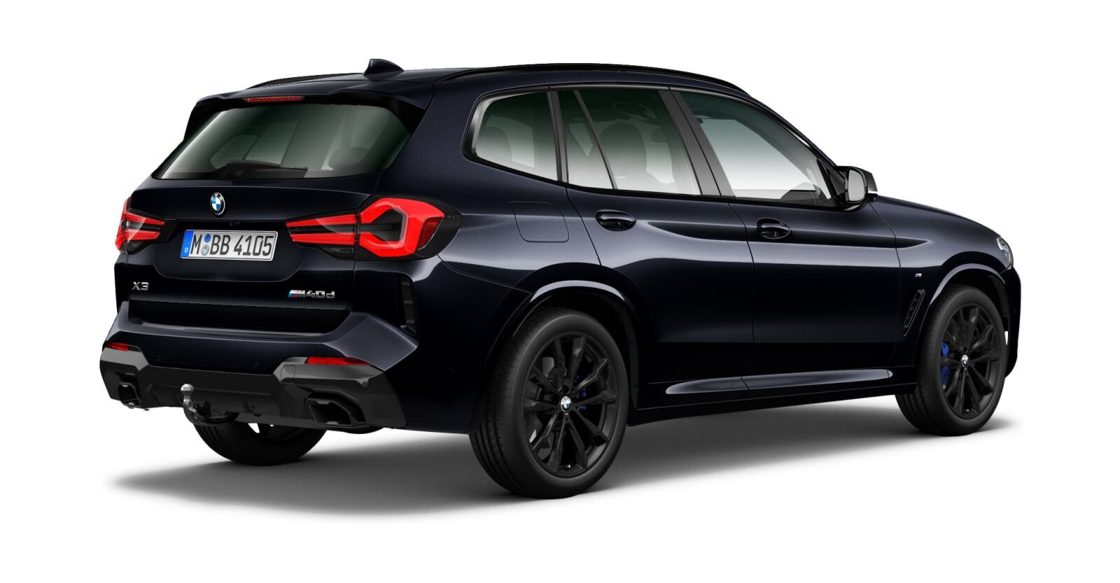 BMW BMW X in Schwarz von hinten BMW BMW X in Schwarz von hinten
